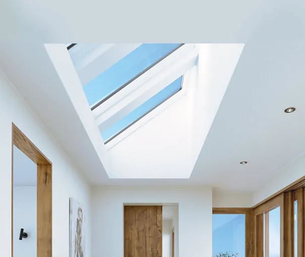 Hallway skylight installation by Evolution Glazing
